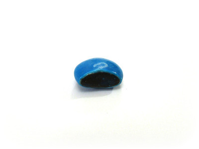 A plain blue, with a cleanly chopped off chord, revealing blackness.